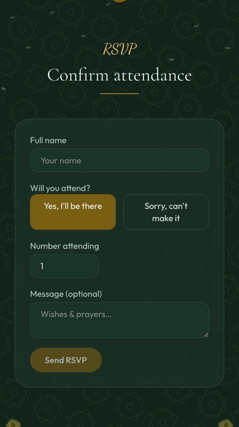 Guest wishes
